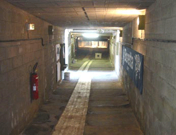 tunnel de tir de l'armurerie fleury