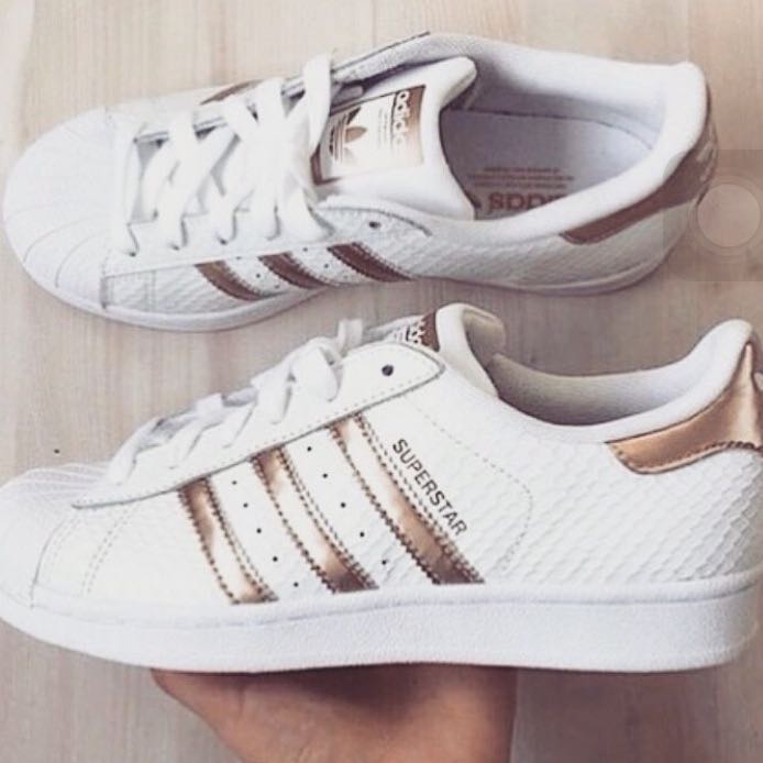 adidas superstar rose doré