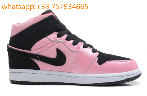 air jordan 1 rose et noir
